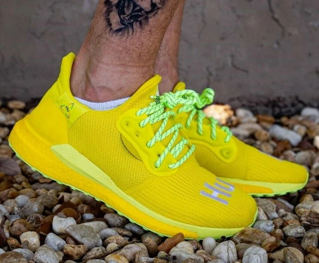 ADIDAS PW HU Prd Pharell Williams Men s Racer Solar Yellow Ef2335