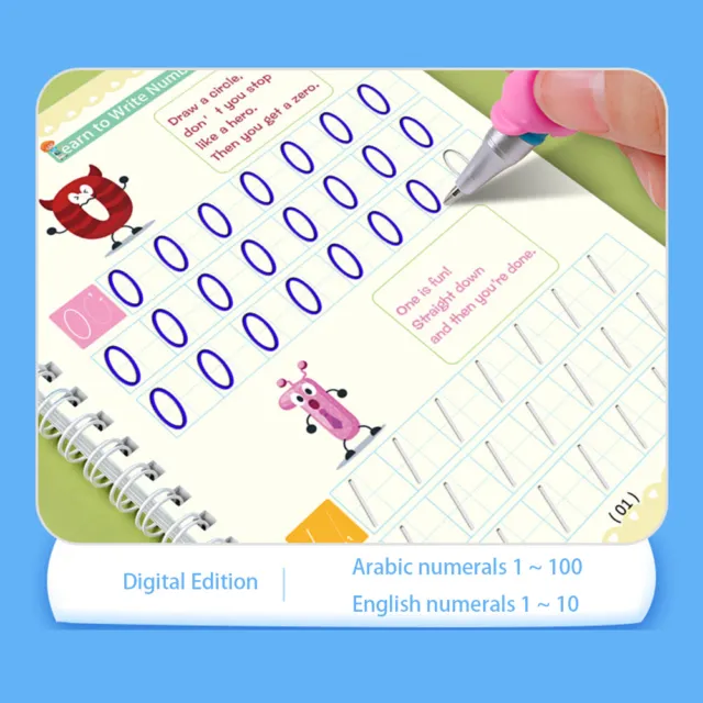 Libros de inglés de aprendizaje de cartas libro de práctica para niños juguetes de cumpleaños
