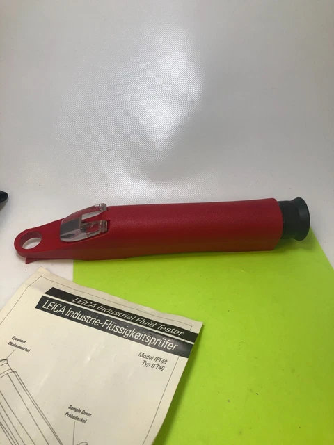 Leica  IFT40  Industrial Fluid Tester 7540   USA  0-30 scale