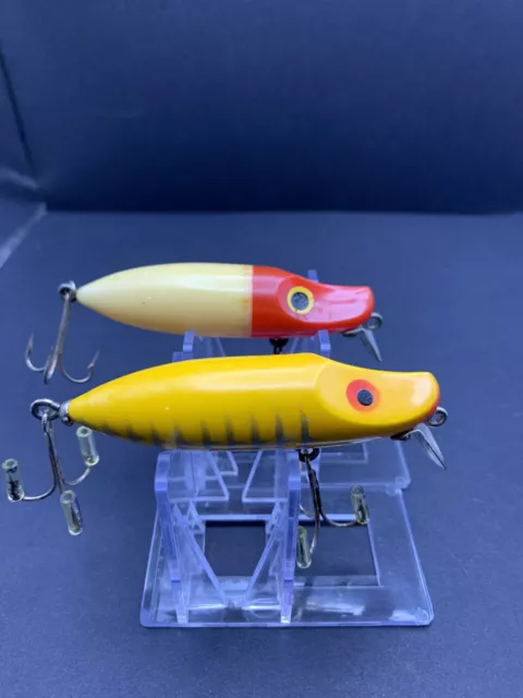 VINTAGE FISHING LURE Lot! Paw Paw Master Wiggler Set. Yellow Shore & Red  Head EUR 5,07 - PicClick ES