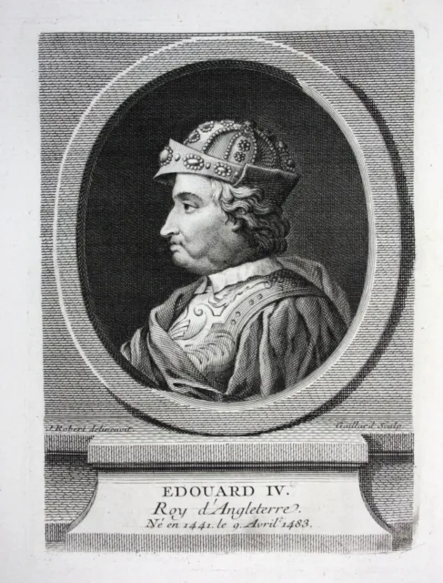 Edward Eduard IV York König England King Great Britain Portrait engraving
