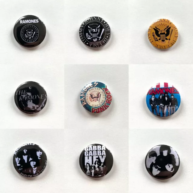 20 GOTH BANDS - ONE Inch Buttons 1 Pins Badges - 1980s 80s Gothic Rock  Pinbacks