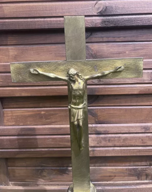 Important et Rare CRUCIFIX Chevillard Orfèvre Bronze? Laiton? Doré à l'or fin ? 3