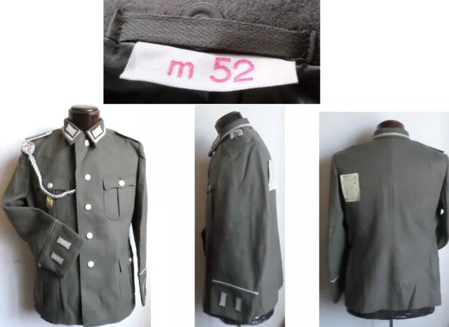 DDR NVA Unteroffizier Uniform Jacke 1974 m52 M Ärmelpatten East german Jacket 2