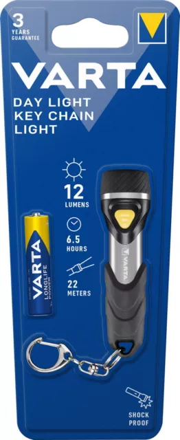 Varta Taschenlampe LED Day Light Key Chain inkl. 1x AAA Batterien 16605