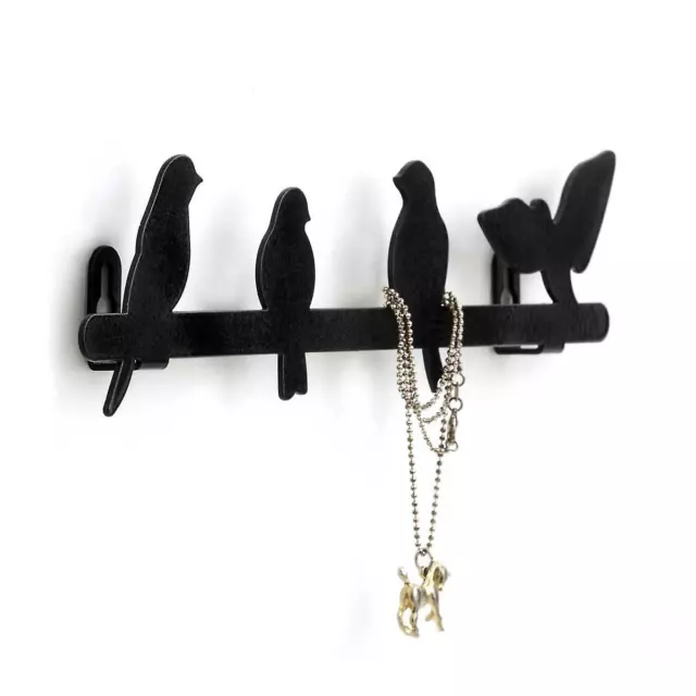 Black Bird Wall Mounted Jewellery Holder by Kikkerland