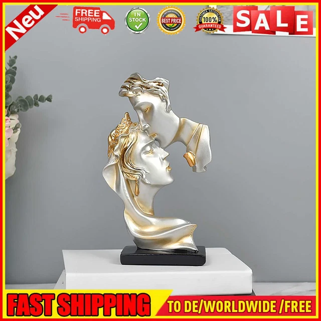 Resin Kissing Abstract Art Figurine Desktop Ornaments Home Decor for Living Room