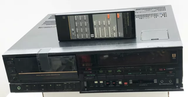 PIONEER 8 MM VCR VE-D70 registratore video e audio PCM con telecomando e  manuale operativo EUR 186,23 - PicClick IT