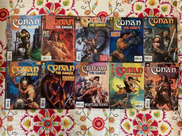Conan the Savage Marvel Comics 1995 1-10 Complete Series Free Shipping L070