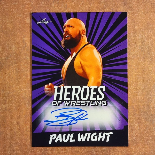 30529 . 2023 leaf heroes of wrestling auto autograph bapw1 paul