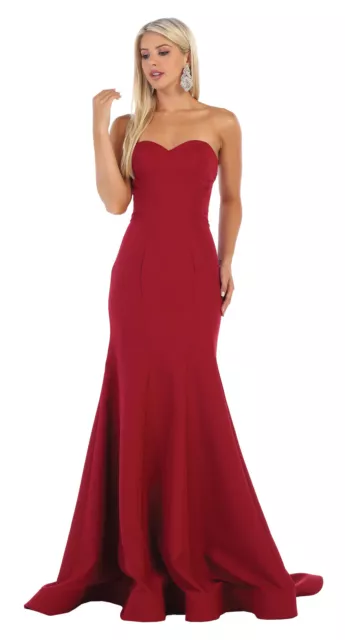 Sale Special Occasion Beautiful Bridesmaid Gowns Red Carpet Strapless Prom Dress