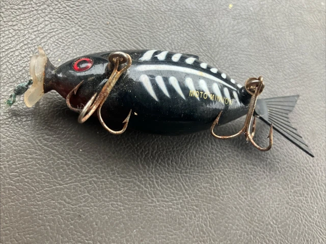 chuck woolery moto minnow fishing lure new motolure Live Action Black Shore Color with Box – My Bait Shop, LLC Moto Chug Robotic Lure review