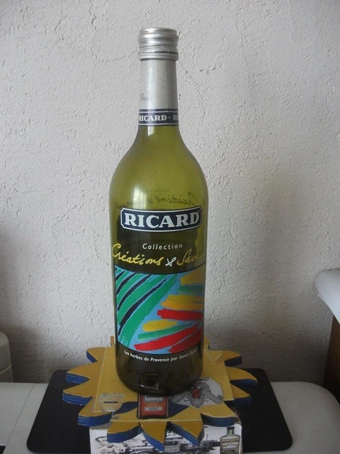 RICARD 1 BOUTEILLE vide de collection (3) RICARD Bien Lire la ...