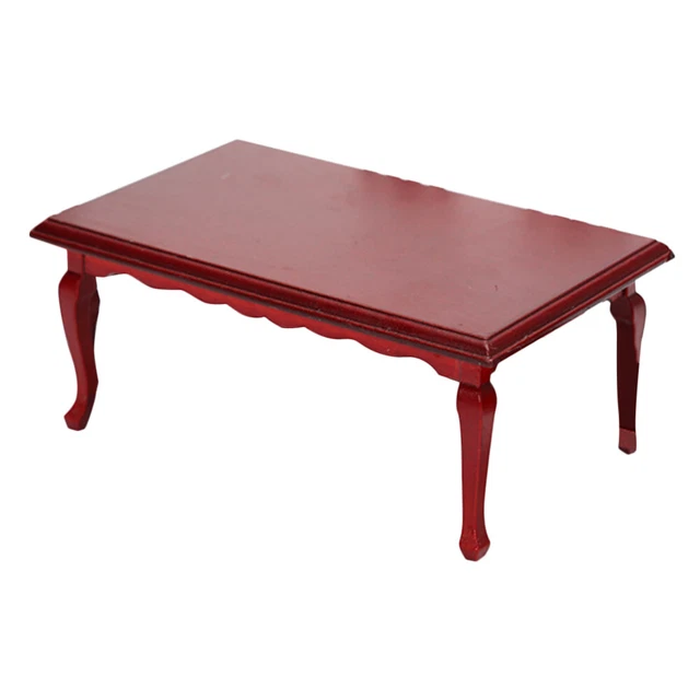 Wooden Mini Retro Dining Table Decoraciones Para Salas Casa Miniature Coffee