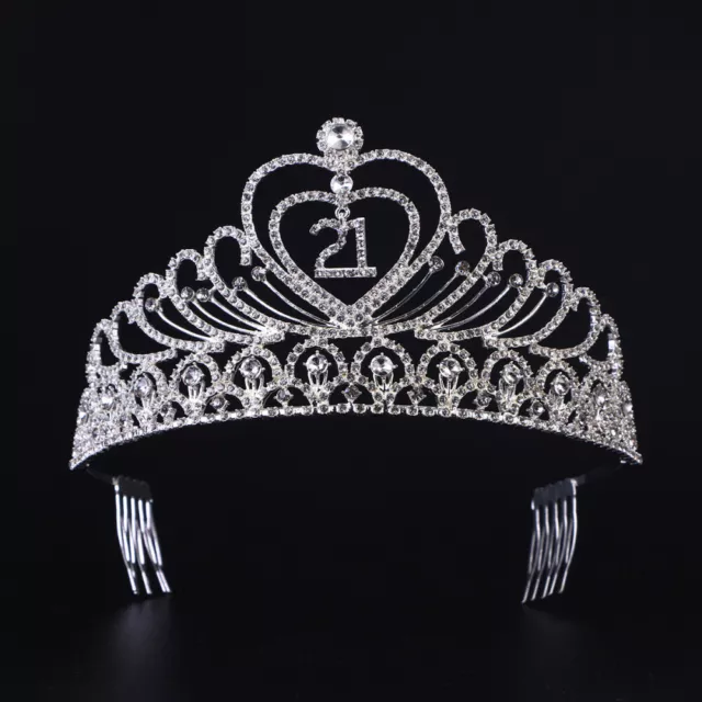21 Tiaras Crowns Silver Lace Princess Crystal Headband