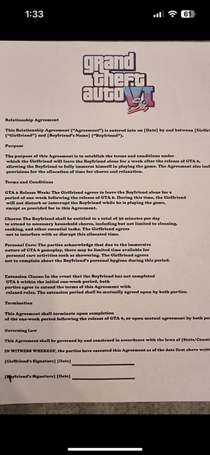 GTA 6 Relationship Agreement PDF GTA 6 Relationship Agreement PDF