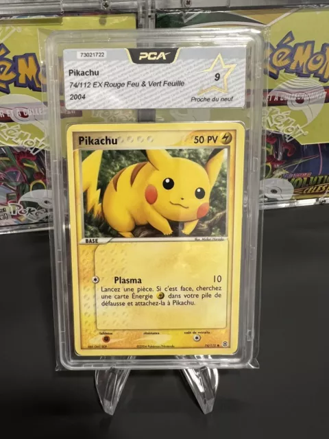 Pikachu 74/112 Ex Rouge Feu & Vert Feuille Neuf PCA PSA Carte Pokémon