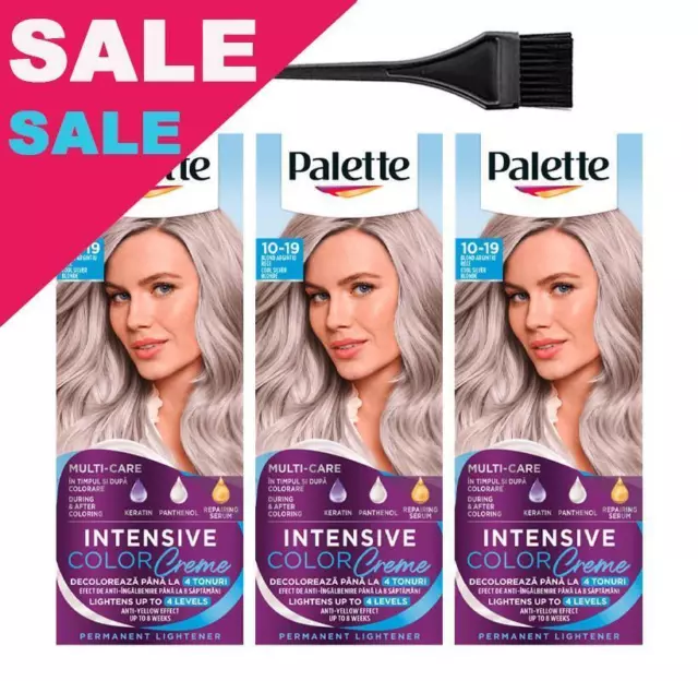 Palette Schwarzkopf Cool Silver Blonde 10-19 Kit de coloration permanente...