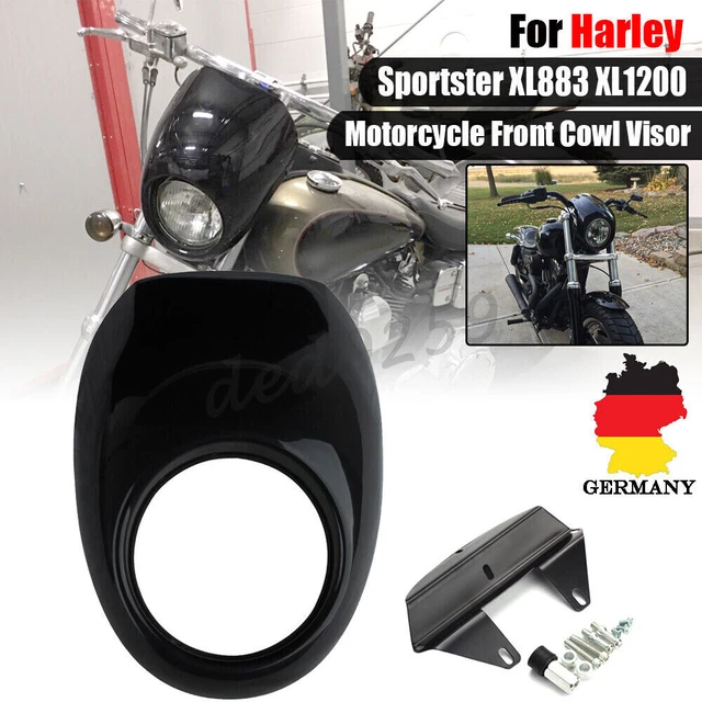  Foto zu SCHEINWERFER VERKLEIDUNG MASKE Für Harley Sportster Dyna XL 883 1200 