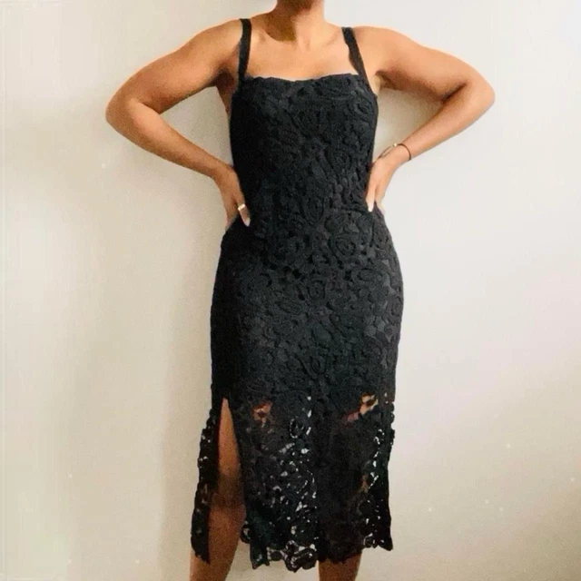 ZARA BLACK LACE Mini Dress  Size M  BNWT 11.87 - PicClick UK