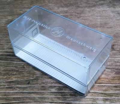 VINTAGE COPPIA DI PLASTICA VUOTA AGFACOLOR Slide scatole 