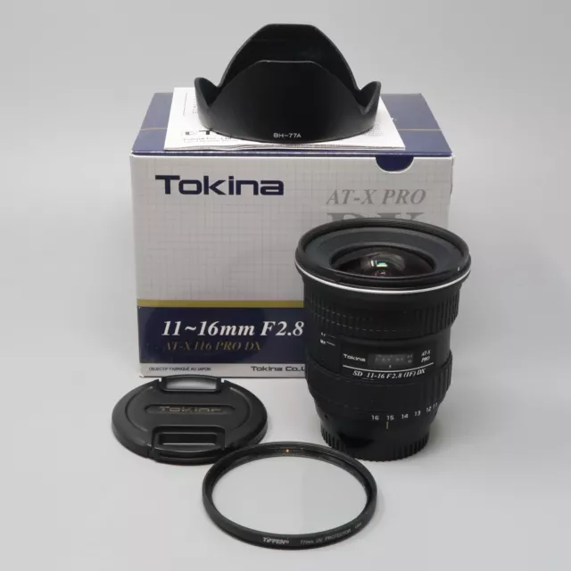 Tokina AT-X PRO SD 11-16mm f2.8 DX IF AF Lens for Nikon - plus Box