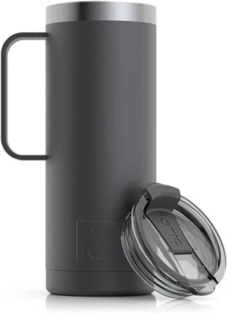 20 Oz Coffee Travel Mug with Lid and Handle, Stainless Steel Vacuum-Insulated Mu