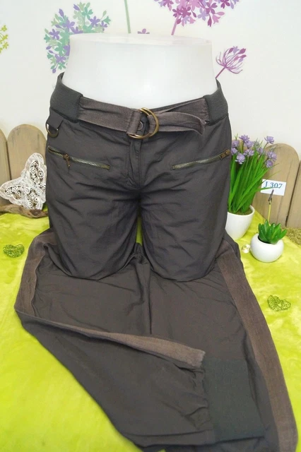 PANTALON GRIS carreaux bas lastiqu Jennyfer femme fille taille