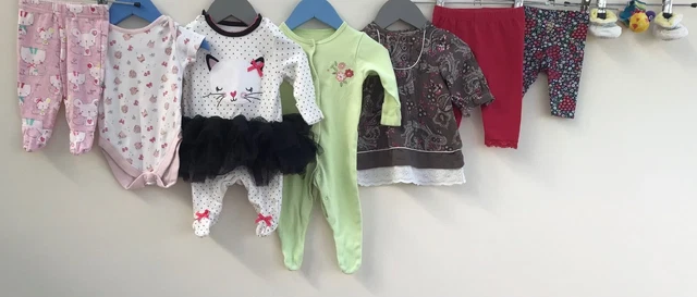 Pacchetto di abbigliamento per bambine età 0-3 mesi TU F&F Primark Gap Next
