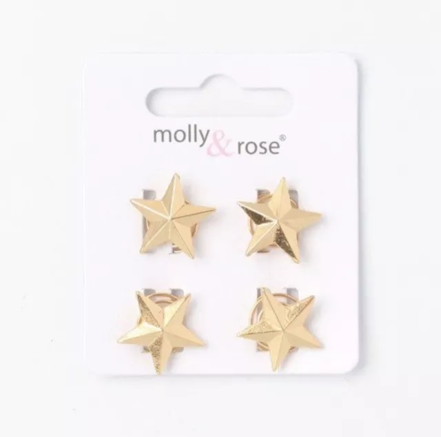 Mujer/Niña Oro Star Giro en Cabello Broches Accesorios para Pelo