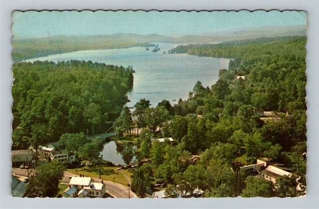 Highland Lake ME-Maine, Aerial View c1974 Vintage Postcard