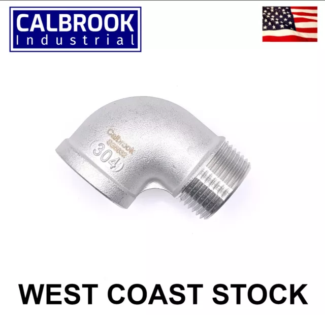 1 Inch NPT 90 Degree Street Elbow 304 Stainless Steel 150 lbs