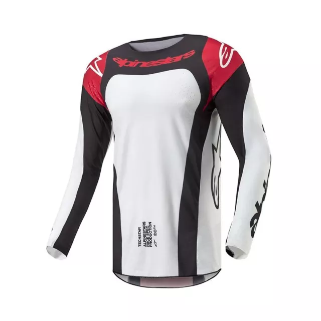 Alpinestars Techstar Ocuri Jersey Mars Red White Black -  Livraison gratuite!