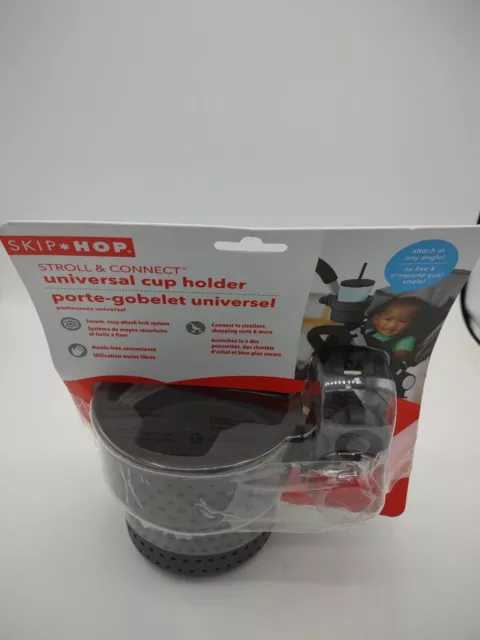 Skip Hop Universal Stroller Cup Holder, Stroll & Connect, Grey Attachment