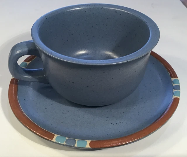 Dansk Mesa Sky Blue 4 each Cups & 4 each Saucers Condition New