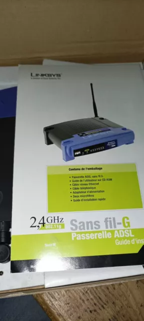 Linksys by Cisco WAG54G comme neuf passerelle ADSL routeur emballage origine 3