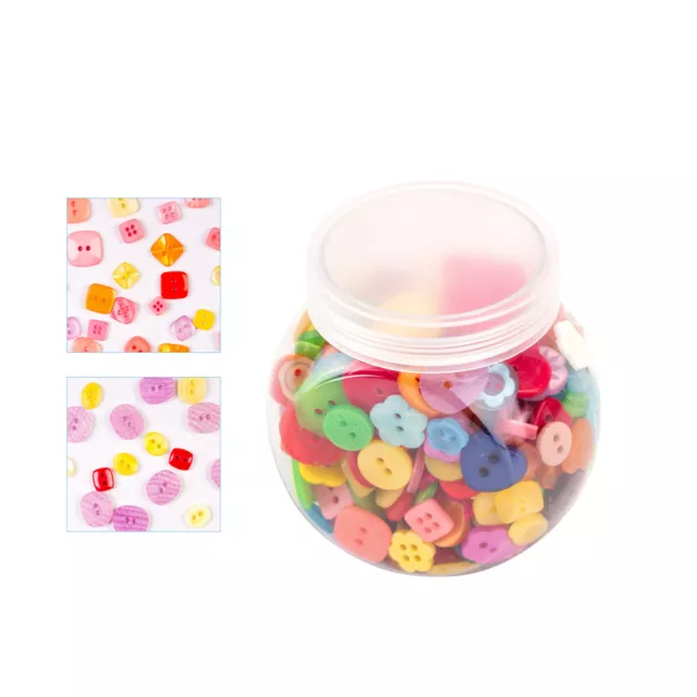 400 Pcs Bottled Heart Buttons for Sewing Scrapbook Embellishments Love