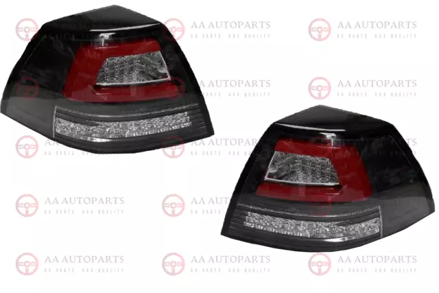 LED 3D Black Tail Lights Lamp Sequential Pair Holden Commodore VE Series 1 & 2