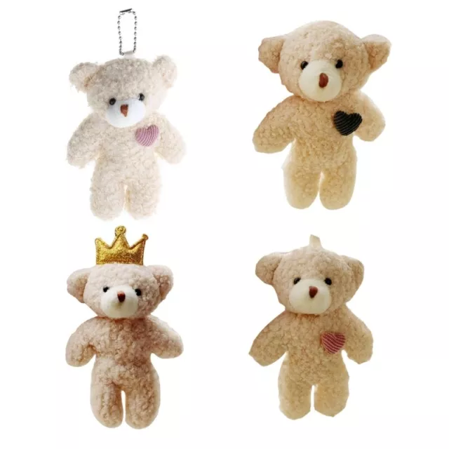 Plush Soft Stuffed Bear for Doll Kids Girls Pendant Cartoon Keychain Toy