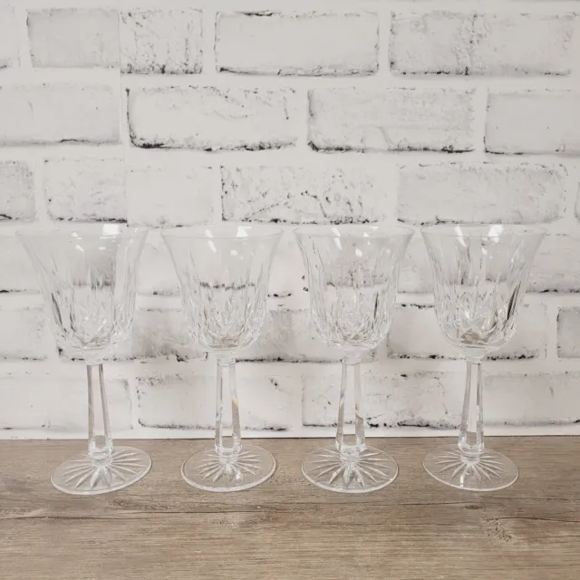 Vintage Waterford Crystal Ballyshannon 7 5/8" Water Goblet No Ledge Set Of 4