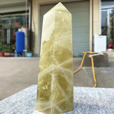2.33LB Natural Citrine Smoky Crystal Obelisk Topaz Quartz Pillars Healing