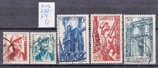 saargebiet bis 1934: Mi. Nr. aus  239-51 gestempelt 