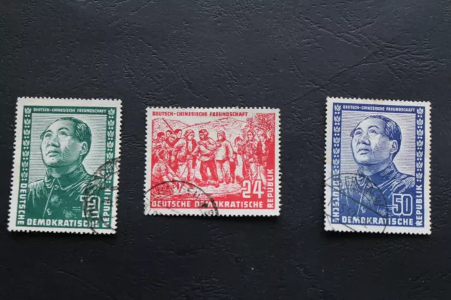 DDR Briefmarken "Dt.-chinesische Freundschaft 1951", gestempelt, 186