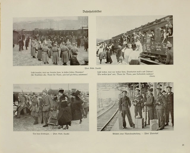 Plaque De Verre Stéréo Originale WW1 - Train Gare - 45x107mm - France, Tirage Sépia
