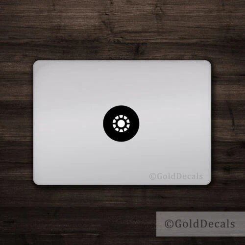 Iron Man Arc Reactor - Mac Apple Logo Laptop Vinyl Decal Sticker Macbook Decal