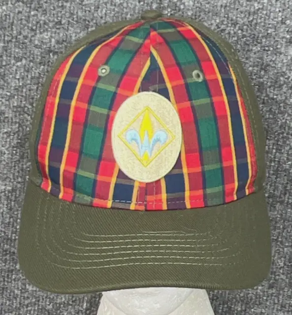 BSA Cub Scout Webelos Hat Cap S / M Boy Scouts of America Twill Plaid Green