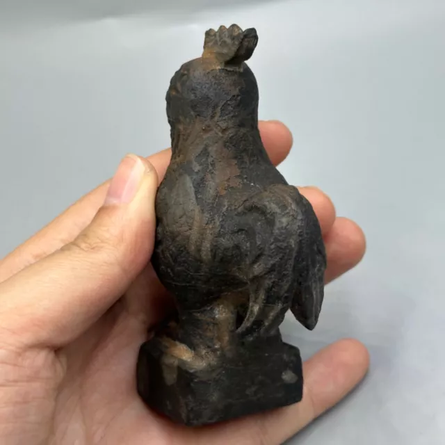 Very rare ancient Roman black stone animal bird figure 2