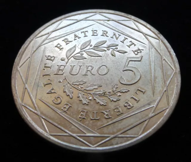 UNC Superb French 5 Euro Silver 10g France Sowing Lady 2008