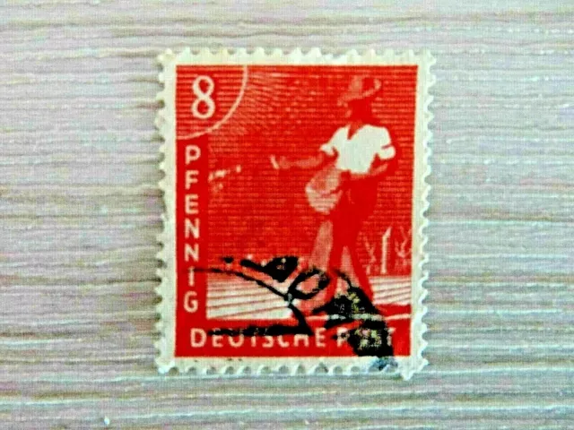 Briefmarke Deutsches Reich, Arbeiter,8 Pfg.1948 gestempelt