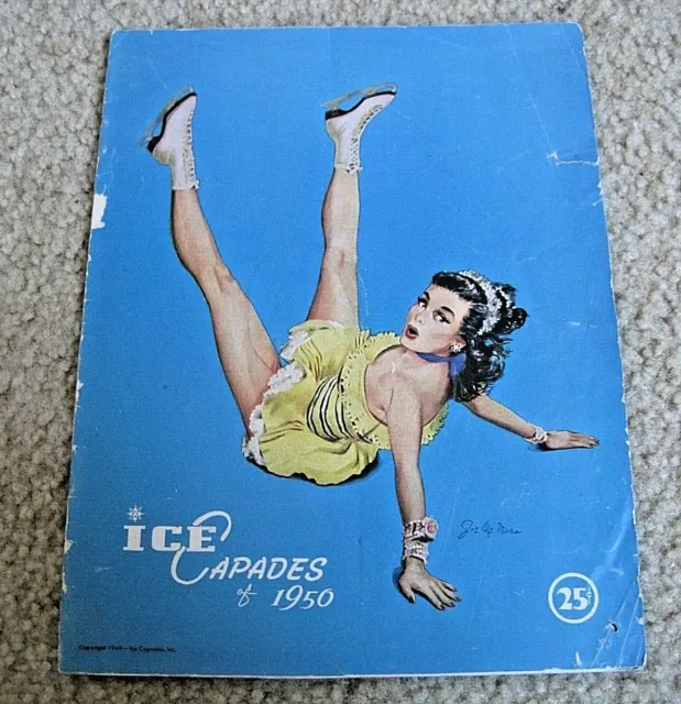 Walt Disney's Ice Capades Of 1950 Program 10th Anniversary Greatest Show on Ice!